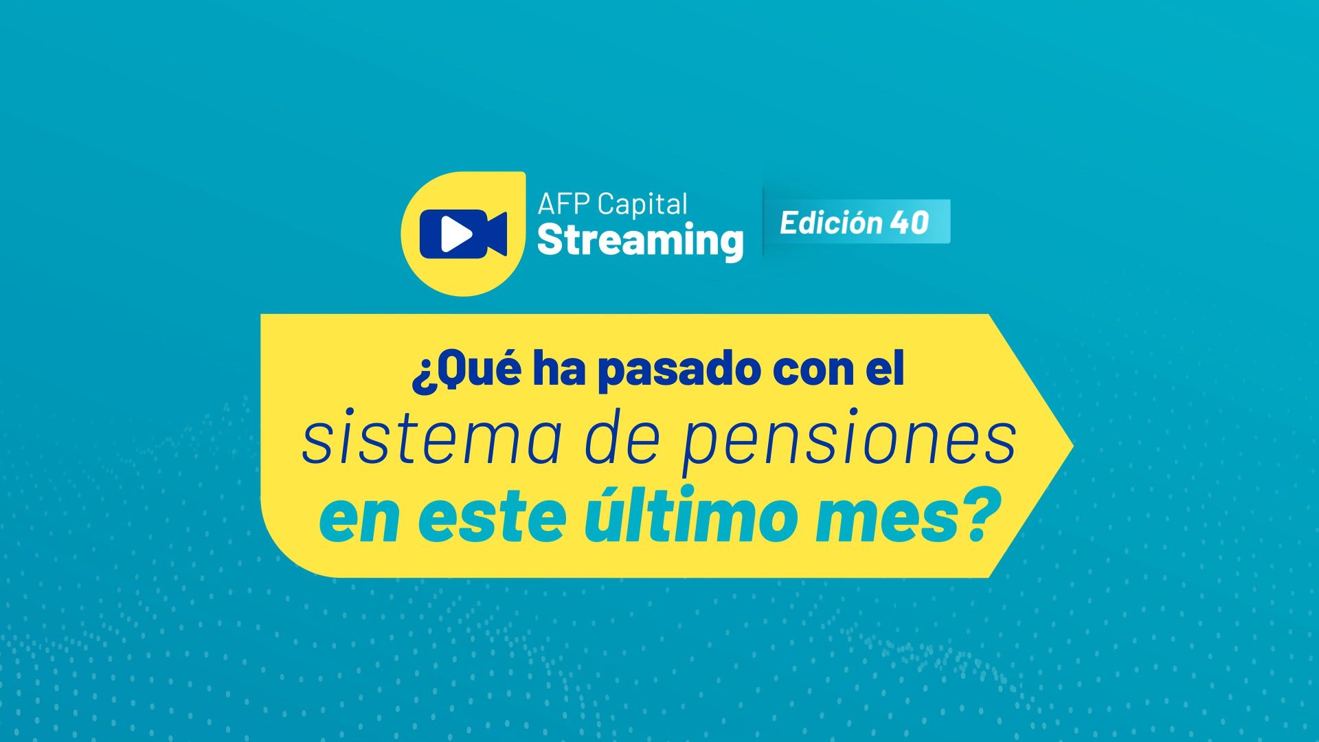 Lo más destacado del streaming 40 | ¿Qué ha pasado con el sistema de pensiones?