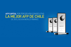 AFP Capital, por tercer año consecutivo la mejor AFP de Chile